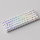 MonsGeek FUN60 Pro HE Shine-through White Wired RGB Magnetic Keyboard (Akko Glare Magnetic Switch)