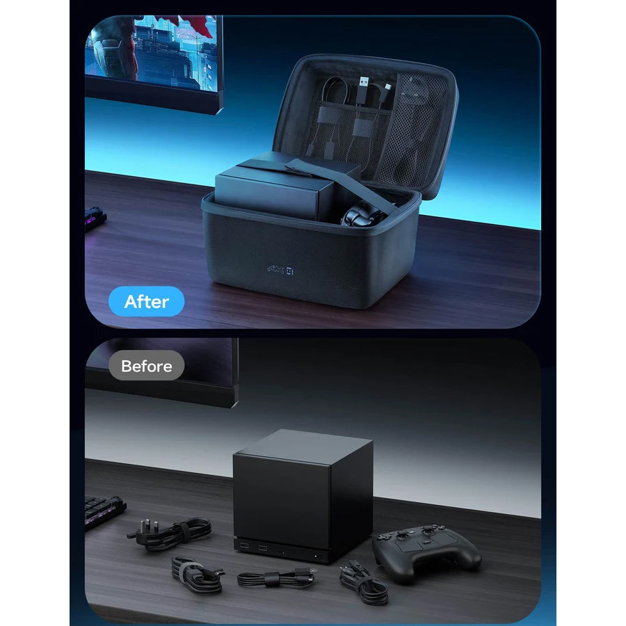 JSAUX All-in-One Carrying Case for Steam Machine (Black) (BG0141)