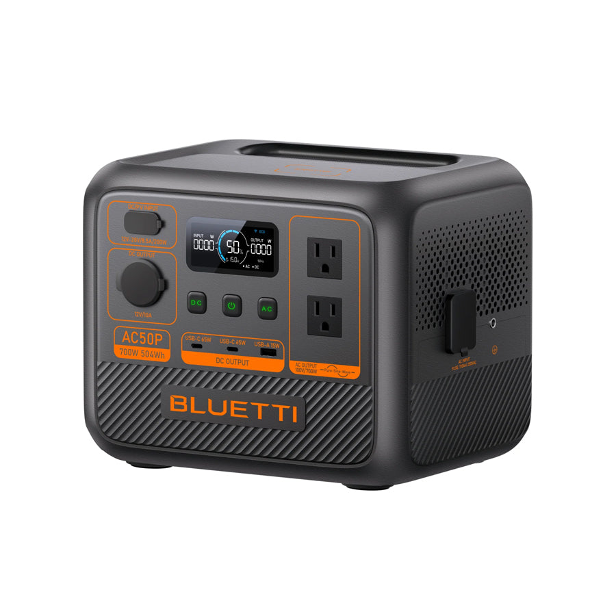 BLUETTI AC50P Portable Power Station | 504Wh LiFePO4 Battery | 700W AC Output & Turbo