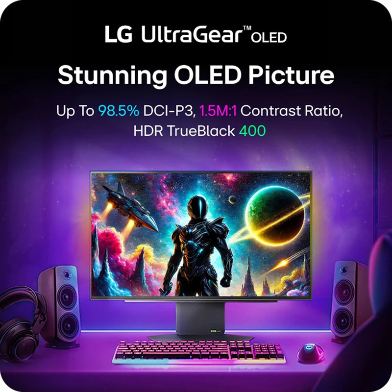 LG UltraGear OLED 27GX790A 27" QHD (2560x1440) 480Hz 0.03ms G-Sync Compatible DisplayPort 2.1