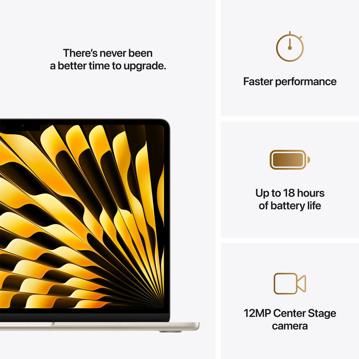 MacBook Air 13" 16GB+256GB M4 Chip with 10-Core CPU & 8-Core GPU (Starlight) (MW0Y3PP/A)