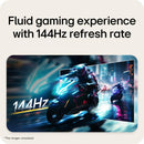 LG UltraWide 34U640B-B 34" WQHD (3440x1440) 144Hz 5ms GTG VA Curved Gaming Monitor