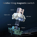 Ajazz AK980 Max RGB Wired 98-Keys Gasket-Mounted Hot-Swappable Mechanical Keyboard (Original Sublimation Spider Web Black) (King of Soldier Magnetic Switch)