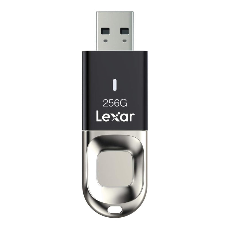 Lexar JumpDrive Fingerprint F35 256GB USB 3.0 Type-A 300MB/s Read Flash Drive (LJDF35-256BBK)