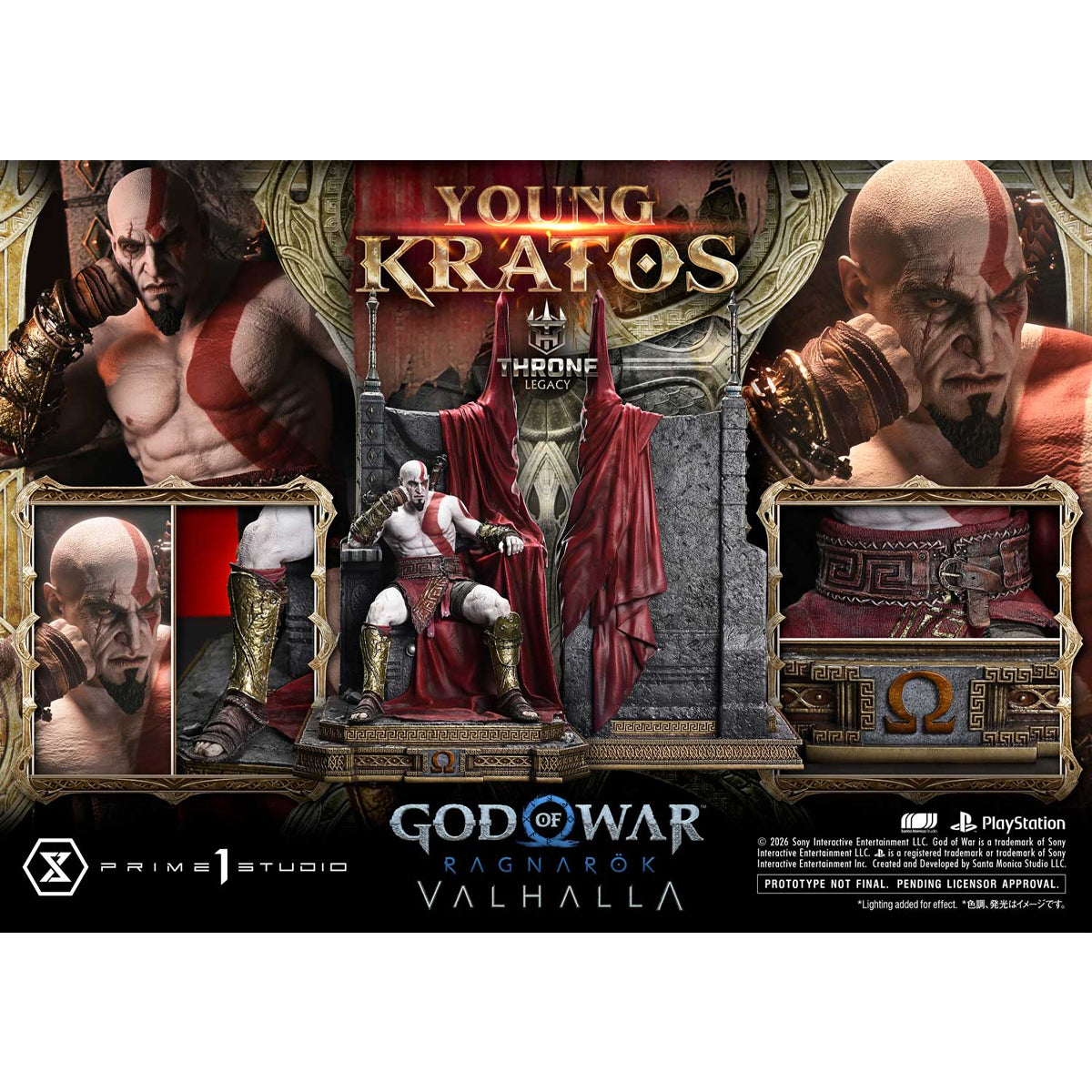 Throne Legacy God of War: Ragnarok Young Kratos