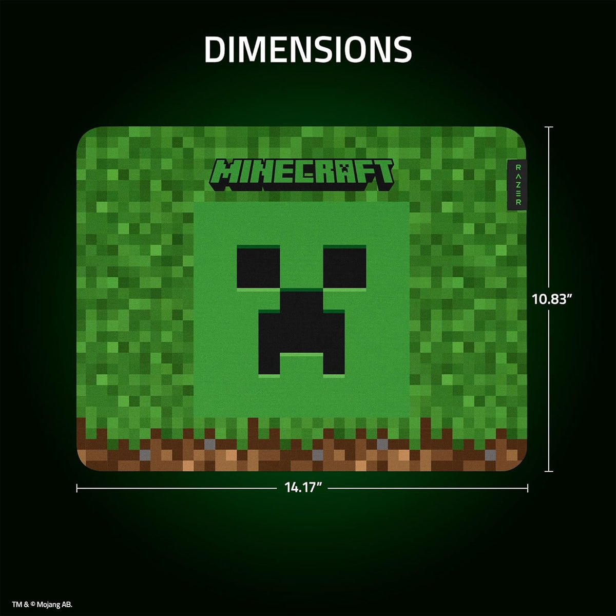 Razer Gigantus V2 Soft Gaming Mouse Mat (Medium) (Minecraft Edition)