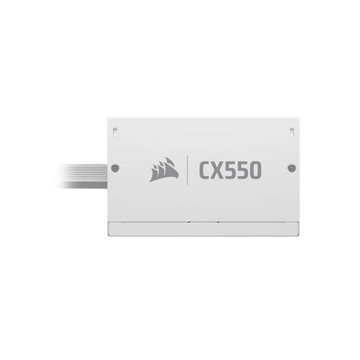 Corsair CX550 550W Cybenetics Silver ATX 3.1 PCIe Non-Modular ATX Power Supply (White)