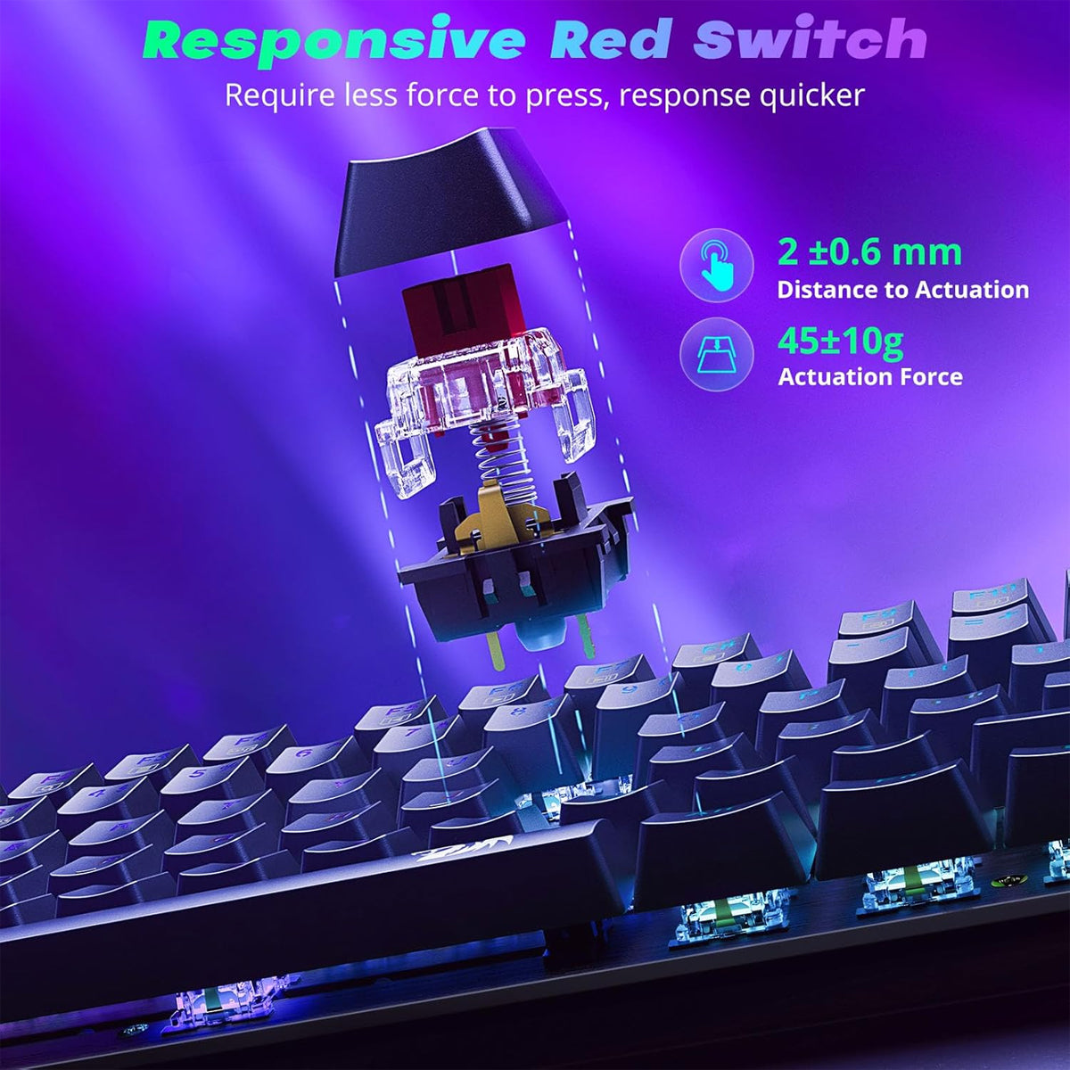Redragon Sindri K671 RGB Hot-Swappable Full Sized Wired Mechanical Gaming Keyboard