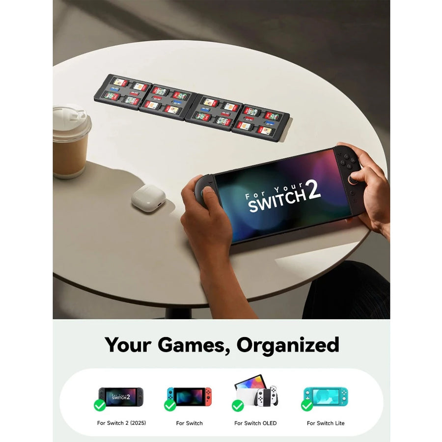 JSAUX Game Card Case 24 for Nintendo Switch 2 (Black) (BG0125)