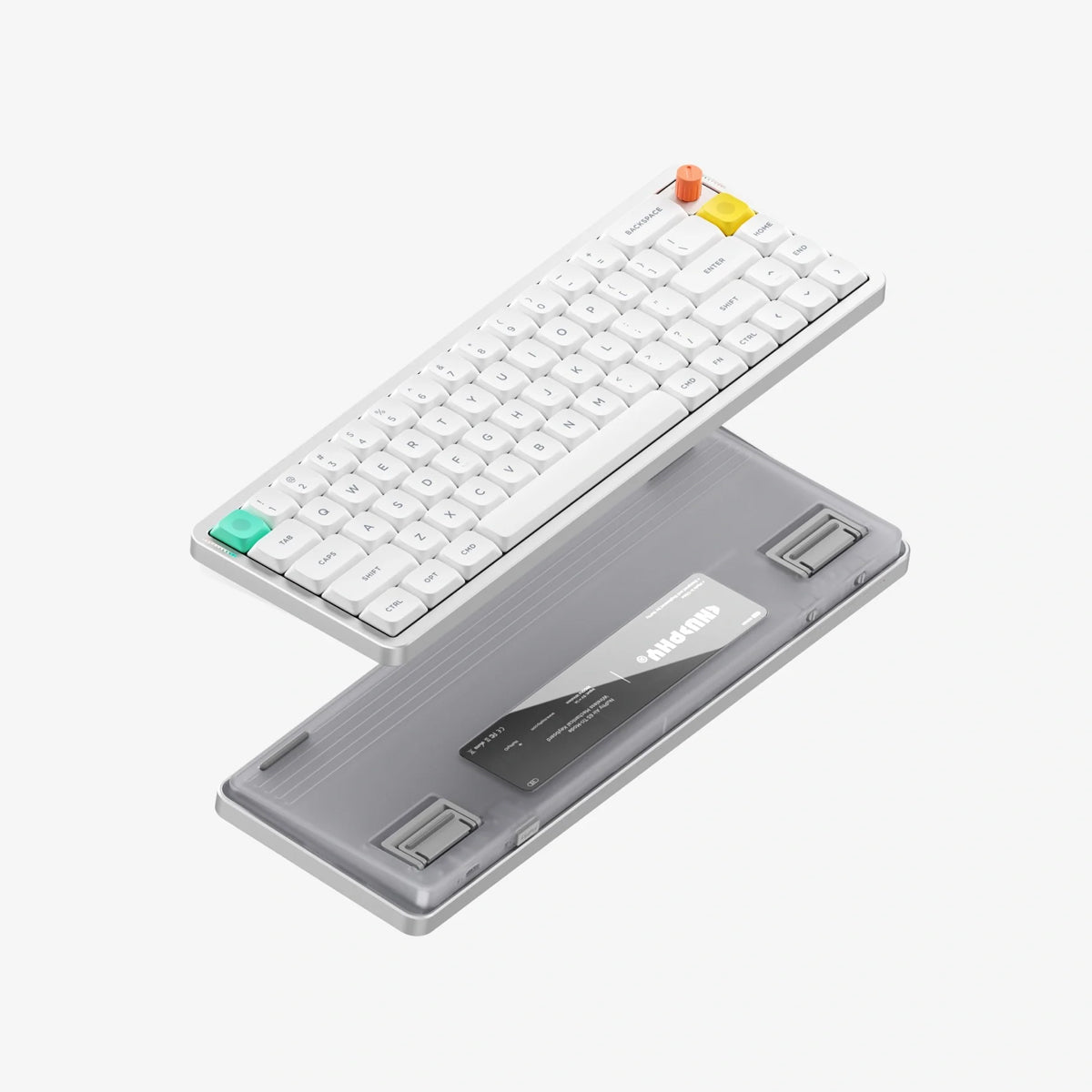 NuPhy Air65 V3 Low-Profile Hot-Swappable RGB Wireless Mechanical Keyboard - Nova White