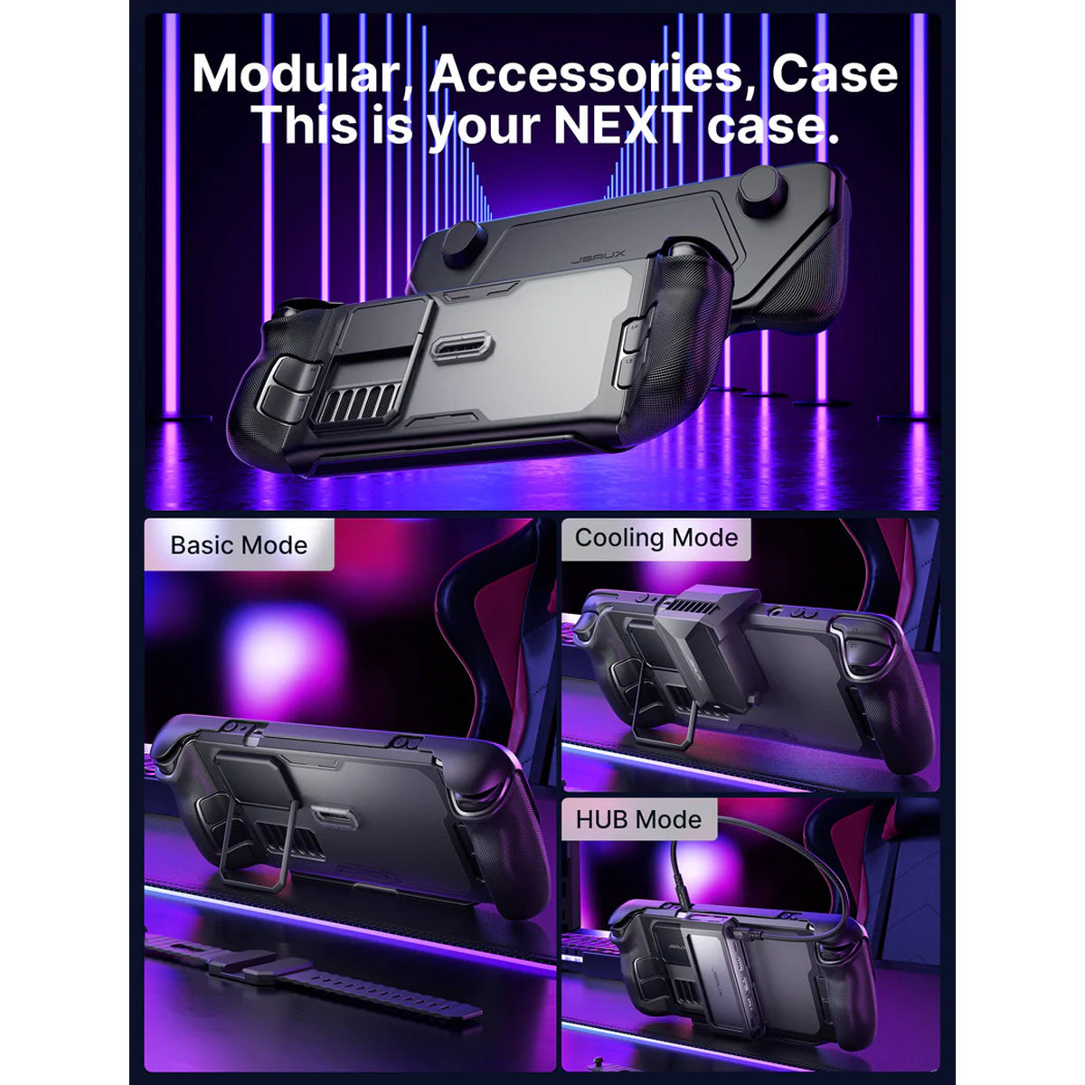 JSAUX ModCase for Steam Deck/ Steam Deck OLED