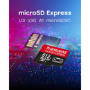 Transcend 256GB MicroSD Express XC-I U3 V30 A1 900MB/s Read Memory Card For Nintendo Switch 2