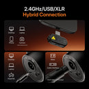 Maono PD200WT Hybrid Podcast Dynamic Wireless RGB Microphone (Black)