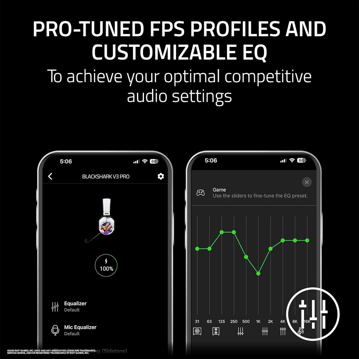 Razer BlackShark V3 Pro Wireless ANC Esports Gaming Headset (2XKO Ed.)