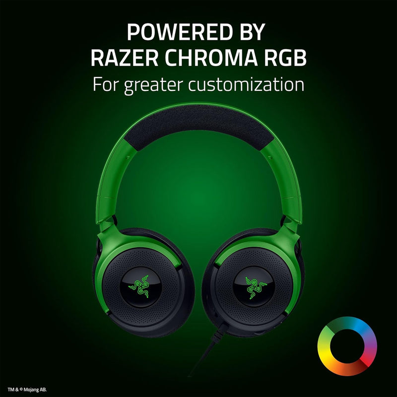 Razer Kraken V4 X Wired Gaming Headset (Minecraft Edition)