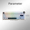 Ajazz AK650 RGB Wired 66-Key Gasket-Mounted Hot-Swappable Mechanical Keyboard