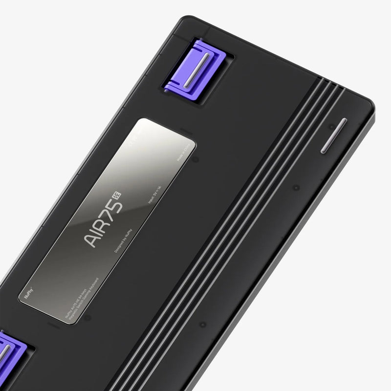 NuPhy Air75 HE Low-Profile Magnetic Jade Switch 84-Key Wired Gaming Keyboard (Space Silver)