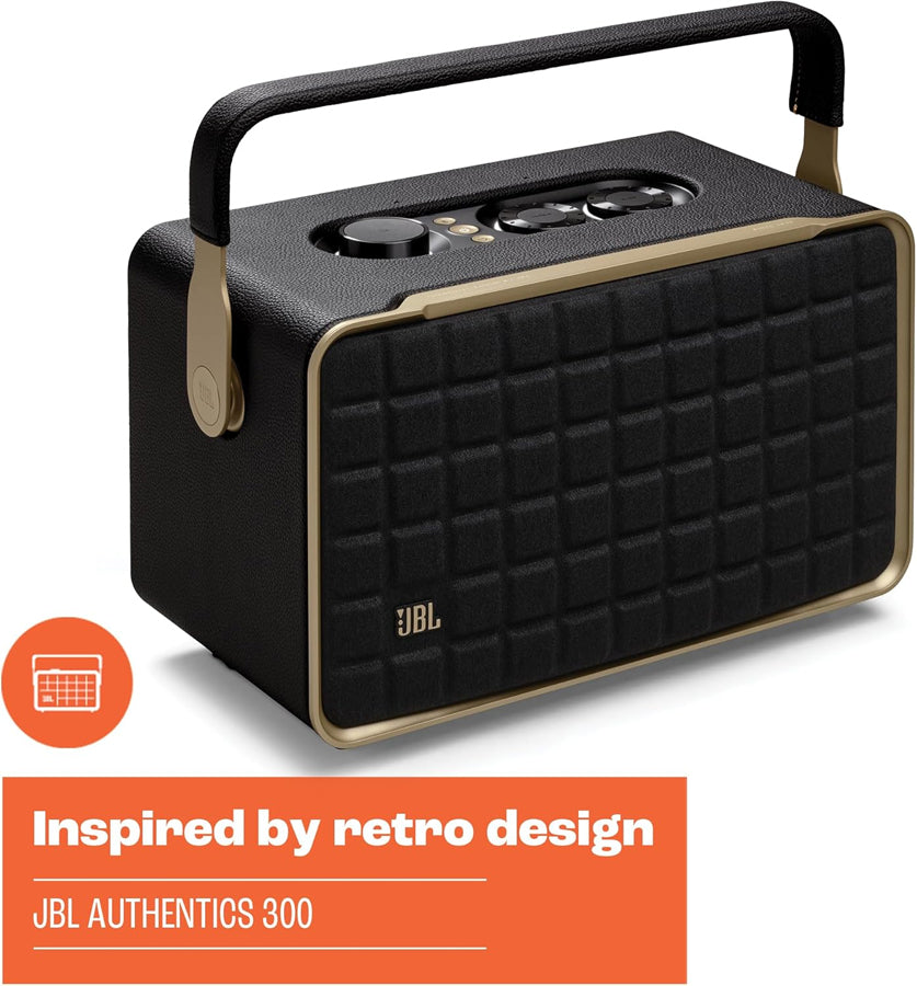 JBL Authentics 300 Portable Smart Home Speaker with WiFi/ Bluetooth & Voice Assistants