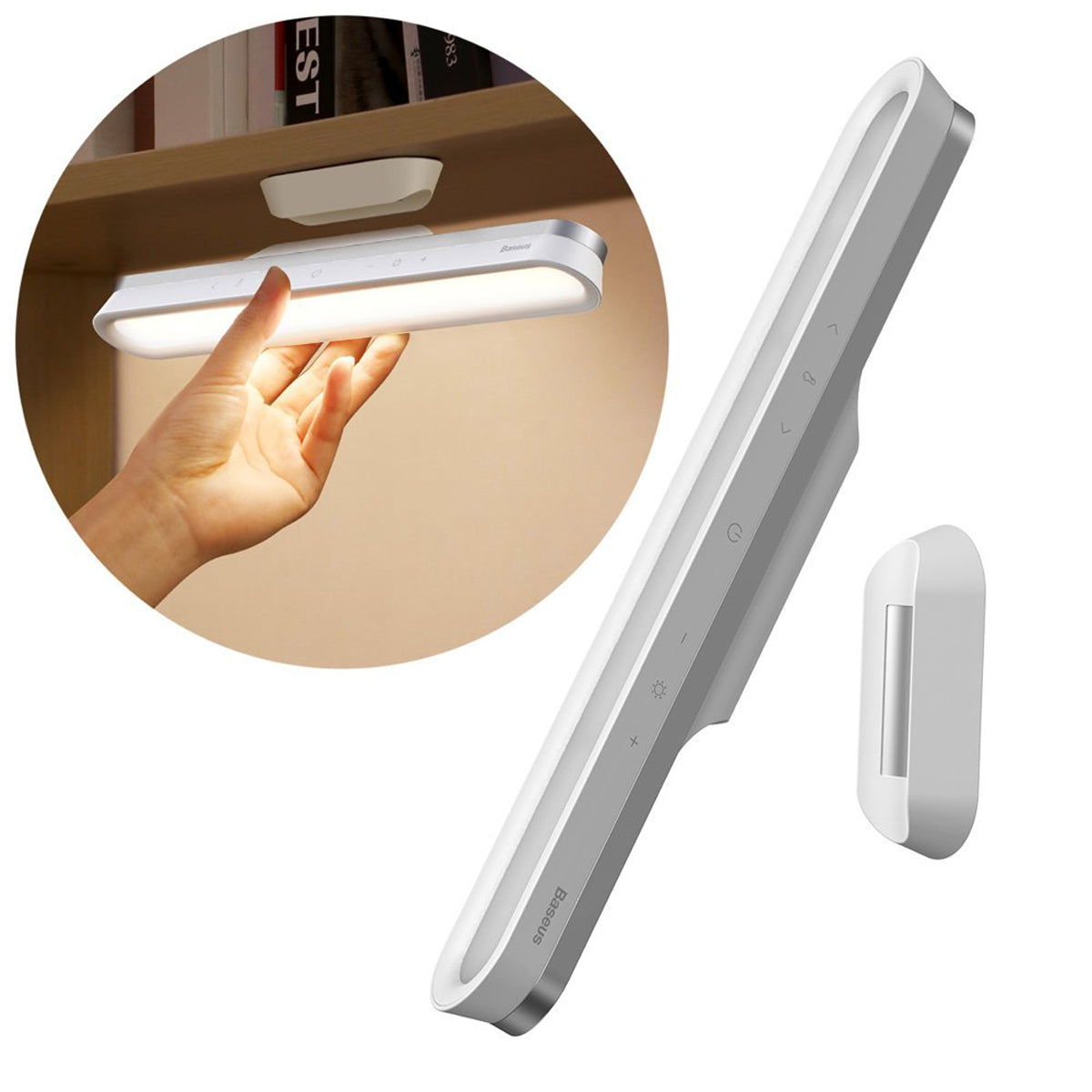 Baseus Magnetic Stepless Dimming Charging Desk Lamp Pro (White) (DGXC-02)