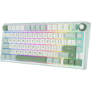 Royal Kludge R75 QMK Single-Mode RGB 81 Keys Hot-Swappable Mechanical Keyboard Sky Cyan