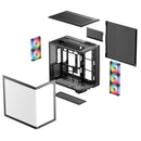 DeepCool CG590U 5F Panoramic Seamless Single-Curve Glass ATX PC Case (Black) (R-CG590U-BKAGA5-G)