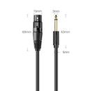 Ugreen 6.5mm Male to XLR Female Cable - 5m (Black) (AV131/20719)