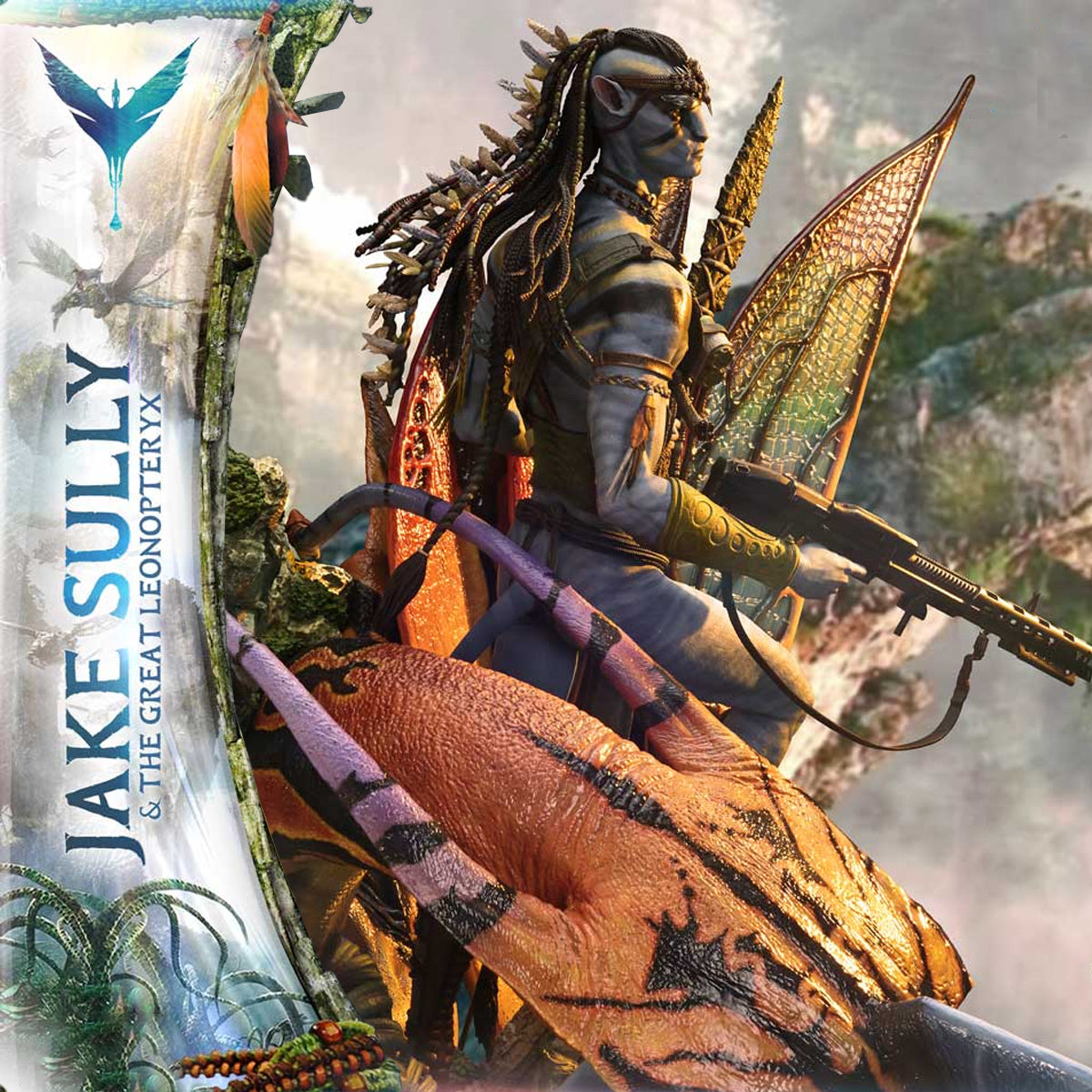 Real Elite Masterline Avatar (Film) Jake Sully & The Great Leonopteryx Avatar Legacy Collection