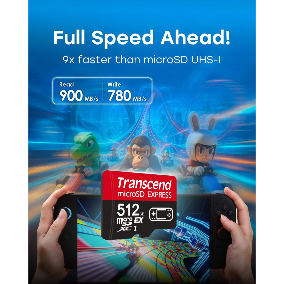 Transcend 256GB MicroSD Express XC-I U3 V30 A1 900MB/s Read MemoryCard