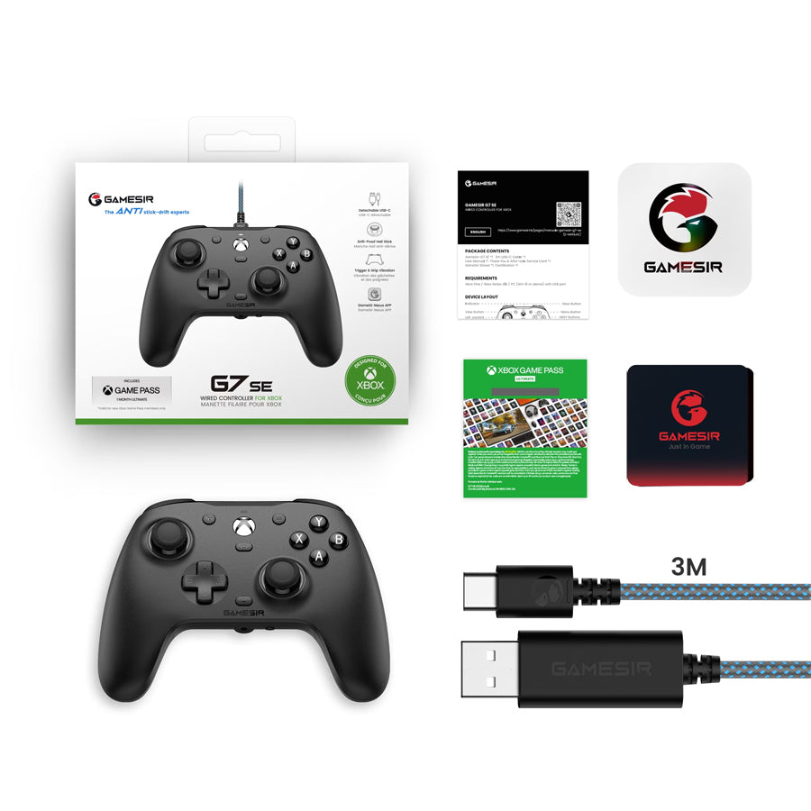 Gamesir G7 SE Advanced Wired Gaming Controller for Xbox (Jet Black)