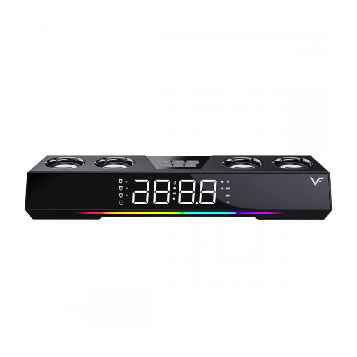 VF Vinnfier Hyperbar U90BT RGB Wireless Portable Soundbar with Alarm Clock Function