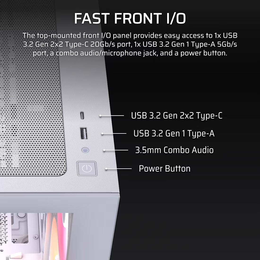 Corsair 2800X RS-R ARGB Micro-ATX PC Case