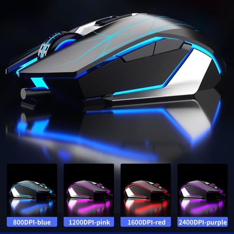 Aula Wind T201 Wired Membrane Gaming Keyboard & Mouse Combo (Black)