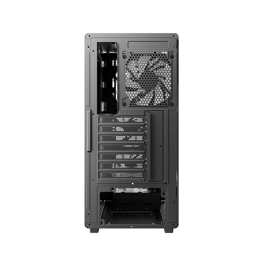 DeepCool CC550 4F Tempered Glass High-Airflow Mid-Tower ATX PC Case (Black) (R-CC550BKANA4-G)
