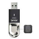 Lexar JumpDrive Fingerprint F35 256GB USB 3.0 Type-A 300MB/s Read Flash Drive (LJDF35-256BBK)