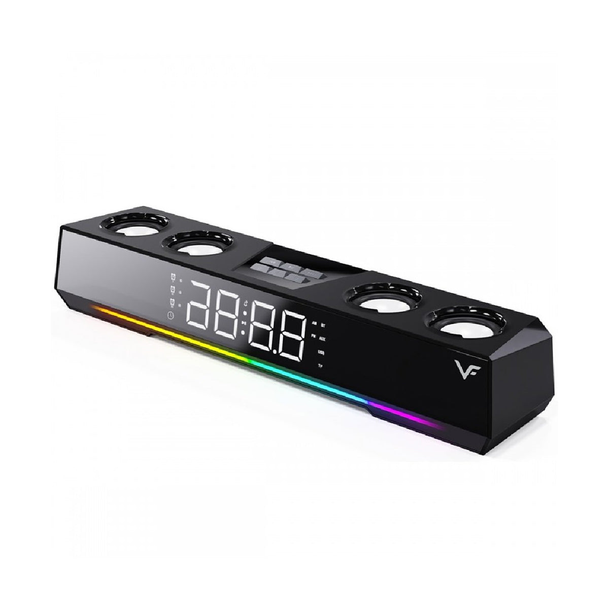 VF Vinnfier Hyperbar U90BT RGB Wireless Portable Soundbar with Alarm Clock Function