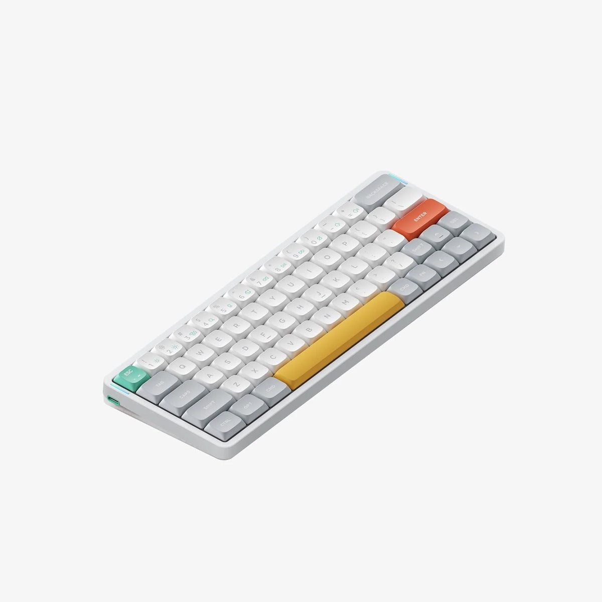 NuPhy Air60 V2 QMK/VIA Low-Profile Wireless Mechanical Keyboard - Ionic White