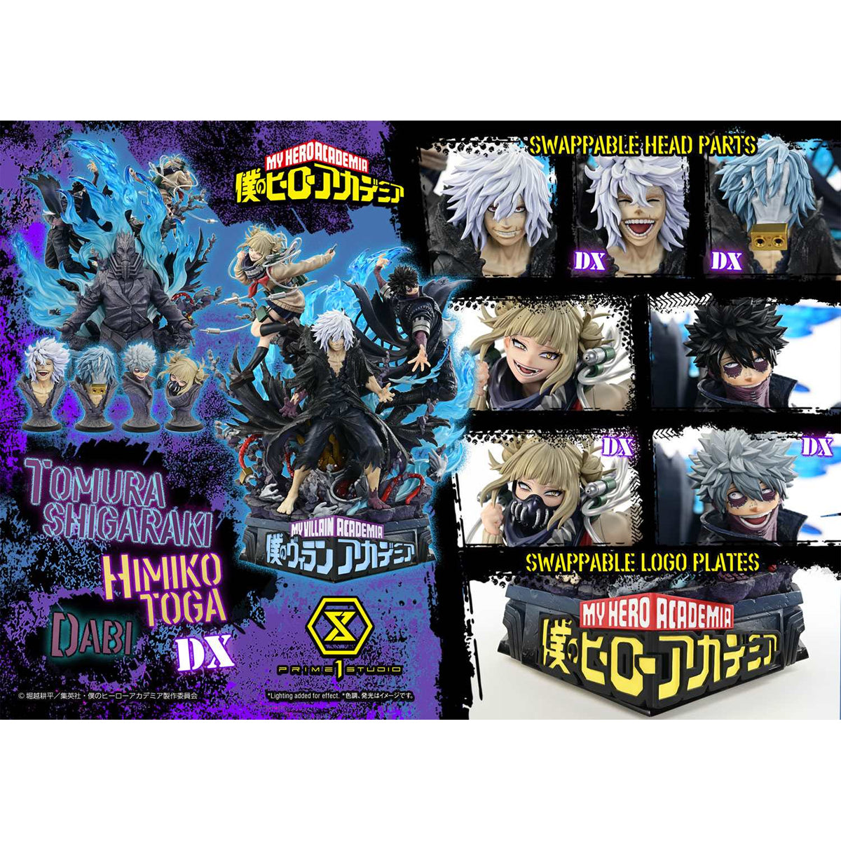 Ultimate Premium Masterline My Hero Academia Tomura Shigaraki, Dabi, Himiko Toga