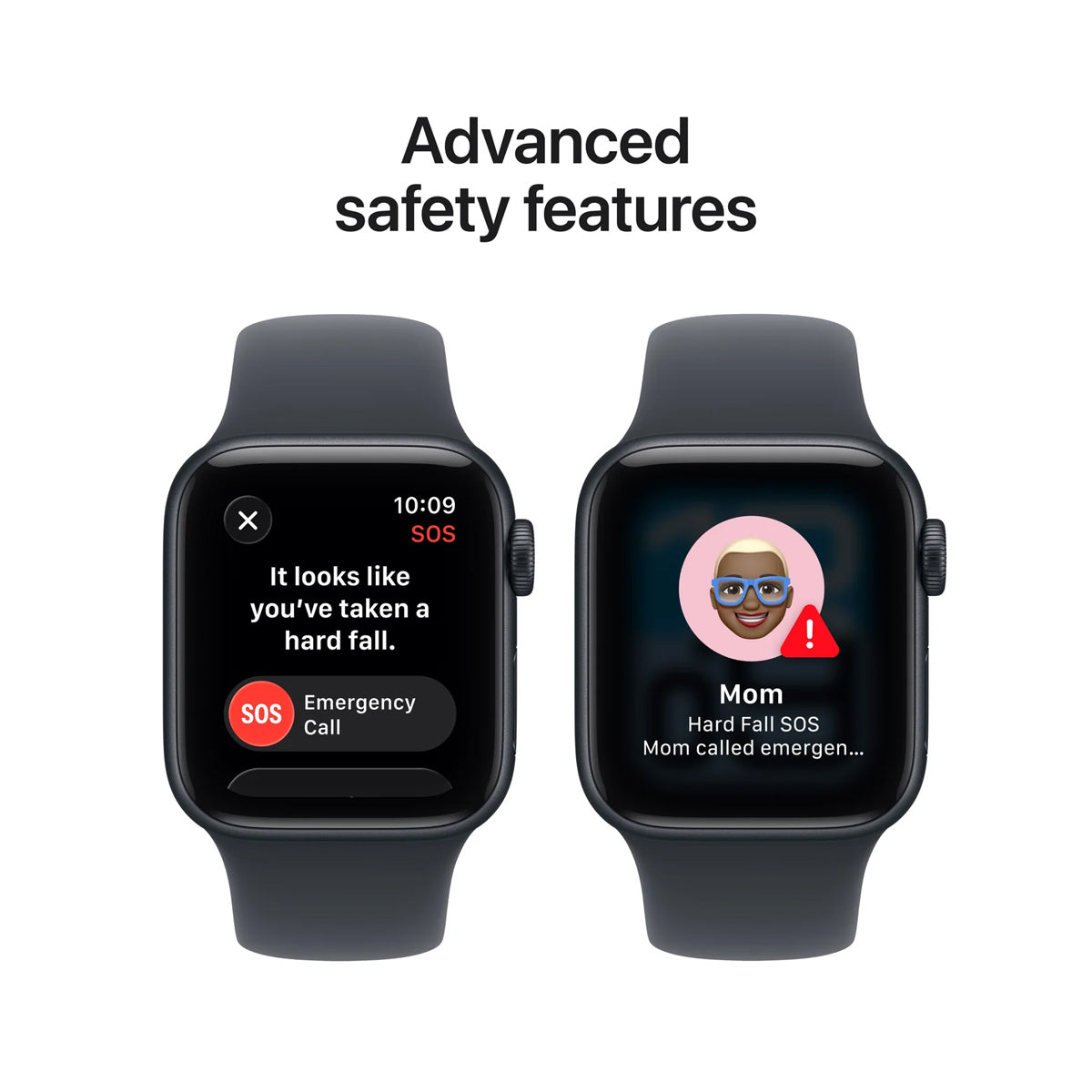Apple Watch SE 3 GPS 44mm Aluminum Case with Midnight Sport Band M/L (Midnight) (MEHQ4X/A)