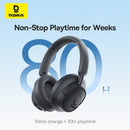 Baseus Bass BH1 Wireless Headphones (Space Grey) (A0203A08)