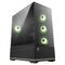 MSI MAG Pano 110R PZ Micro-ATX Mid Tower Tempered Glass Gaming Case (Black, White)