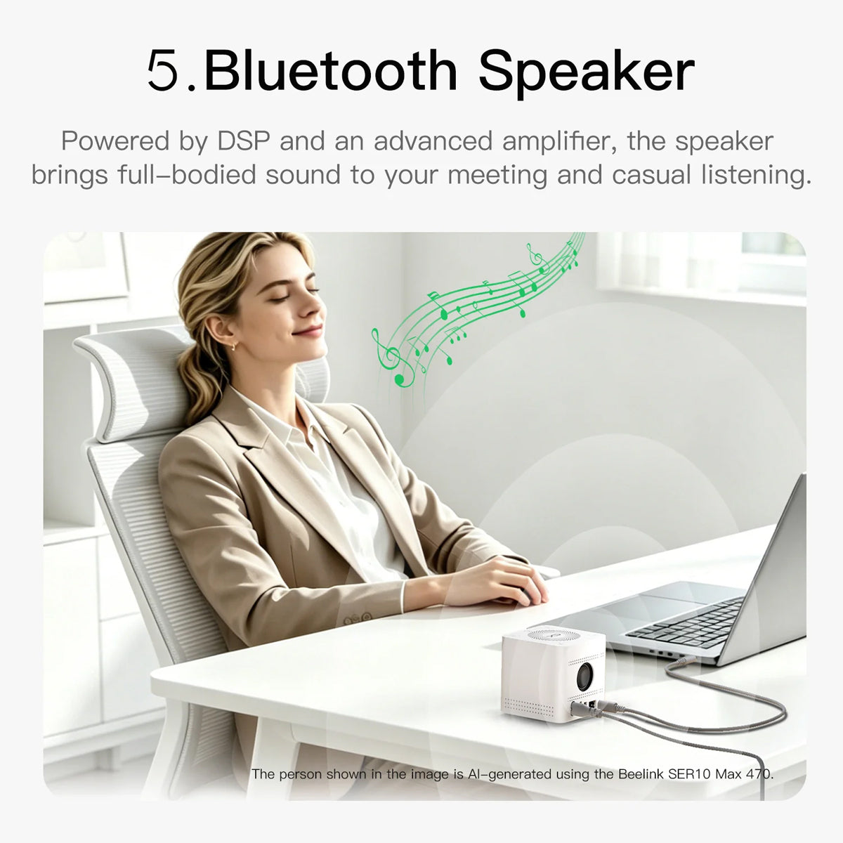 Beelink Mate Pro Multi-Functional Docking Station (Pearl White)