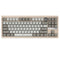 Ajazz QS87 Max RGB Tri-Mode 87-Keys Aluminum CNC Case Hot-Swappable Mechanical Keyboard (Grey/White)