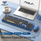 Aula AC306 Retro Round Wireless Keyboard & Mouse Combo (Royal Blue/Black)