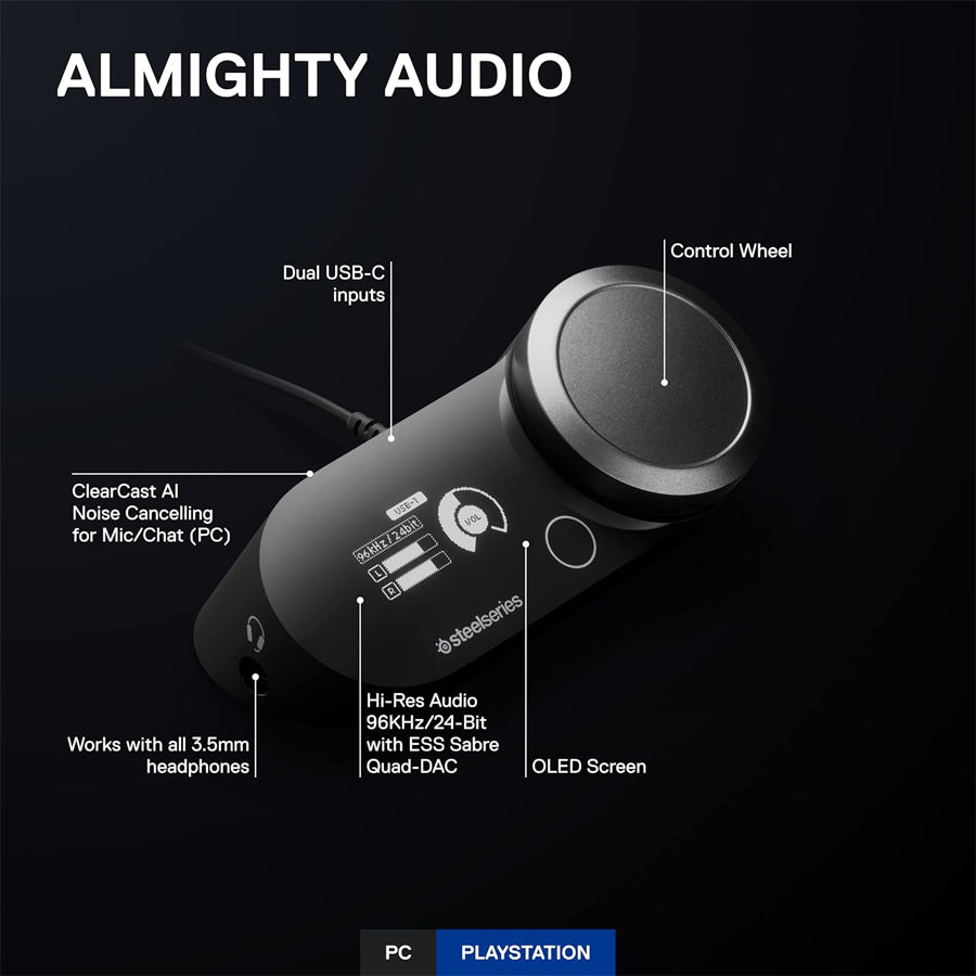 SteelSeries GameDAC Gen2 Hi-Res Certified DAC
