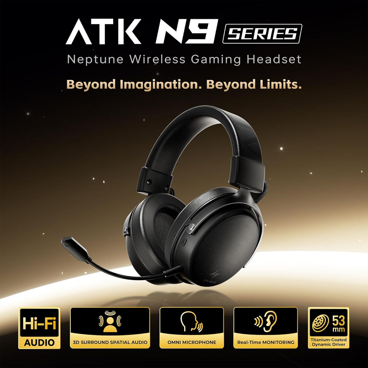 ATK Neptune N9 Ultra eSports Wireless Gaming Headset