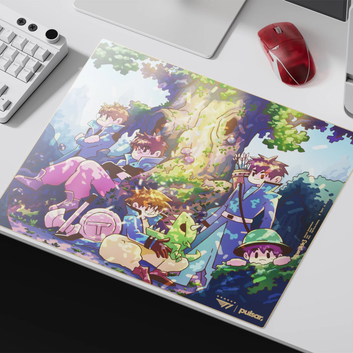 Pulsar Superglide3 Glass Mouse Pad T1 Edition Forest of Dreams