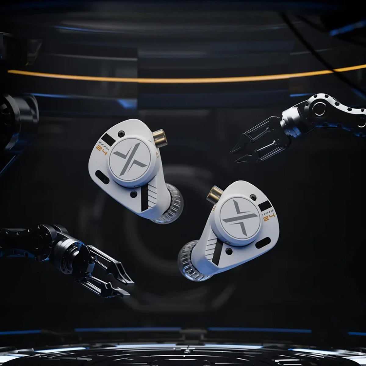 ooopusX Op.24 2DD + 4BA In-Ear Monitor without Mic (3.5mm) (Silver)