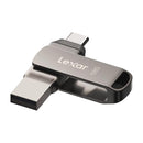 Lexar JumpDrive Dual Drive D400 128GB USB 3.1 Gen 1 Type-C & Type-A 130MB/s Read Flash Drive