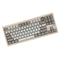 Ajazz QS87 Max RGB Tri-Mode 87-Keys Aluminum CNC Case Hot-Swappable Mechanical Keyboard (Grey/White) (Flame Red V2 Switch)