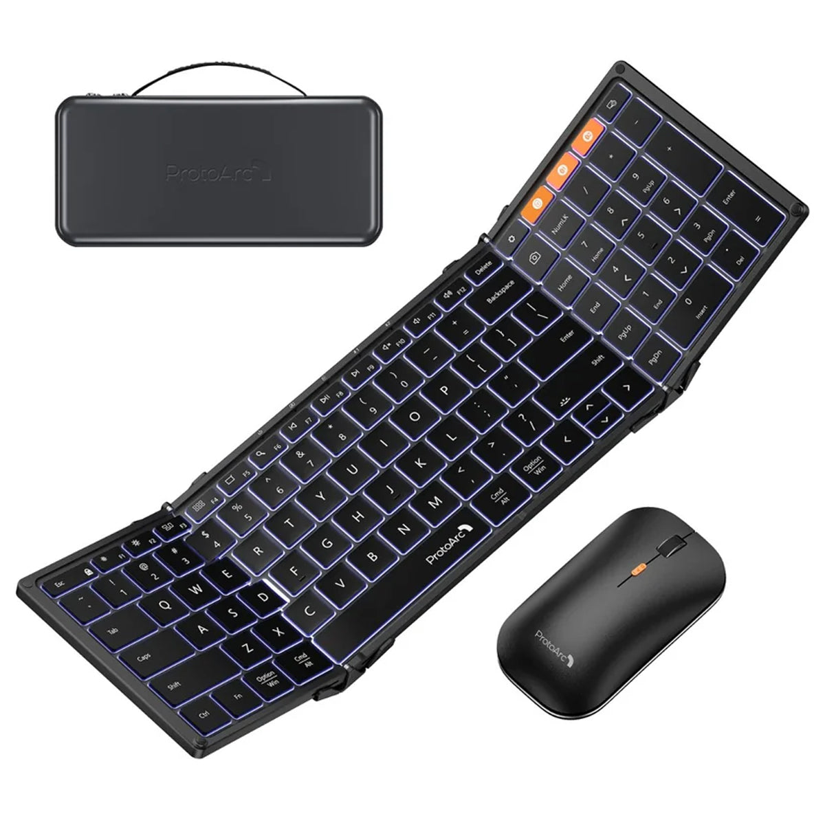 ProtoArc XKM01 Pro Foldable Full-Size Keyboard and Mouse Combo